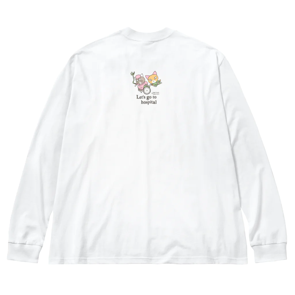 月兎耳庵 つきとじあん　矢光いるるの忙しいねこたち　メディカル Big Long Sleeve T-Shirt