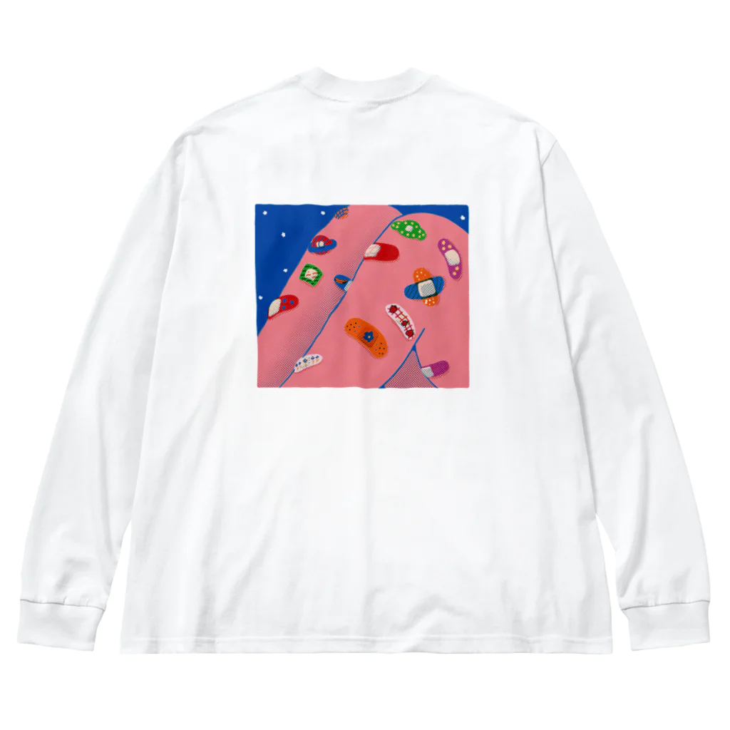 HOHOEMI🍋の絆創膏いっぱいロンT Big Long Sleeve T-Shirt