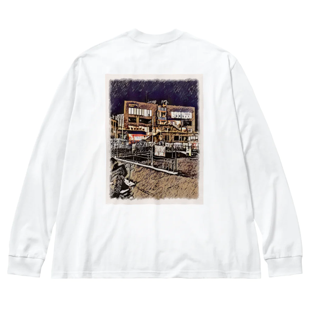 し"ょーし"のUNDER NORTH SWAMPビッグシルエットロングスリーブTシャツ（ロゴブラック） Big Long Sleeve T-Shirt