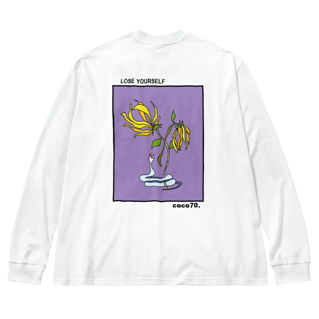 coco70のylang-ylang L/S T-shirt by coco70 ビッグシルエットロングスリーブTシャツ