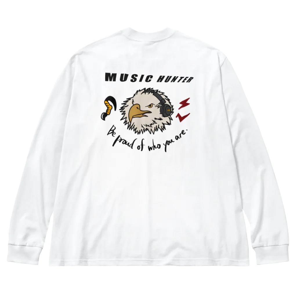 LAID_KUAのMUSIC HUNTER  ビッグシルエットロングスリーブTシャツ