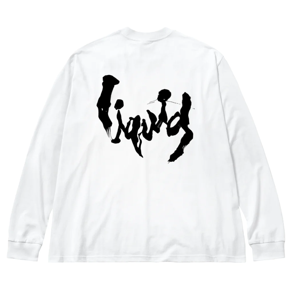 凍京歯車のliquid【黒文字】 ビッグシルエットロングスリーブTシャツ