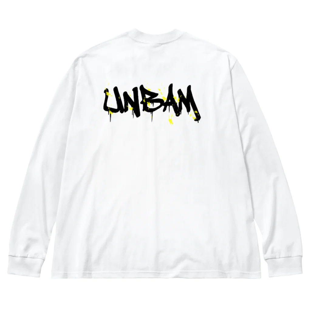 UNBAMのインク飛沫ありロゴアイテム Big Long Sleeve T-Shirt