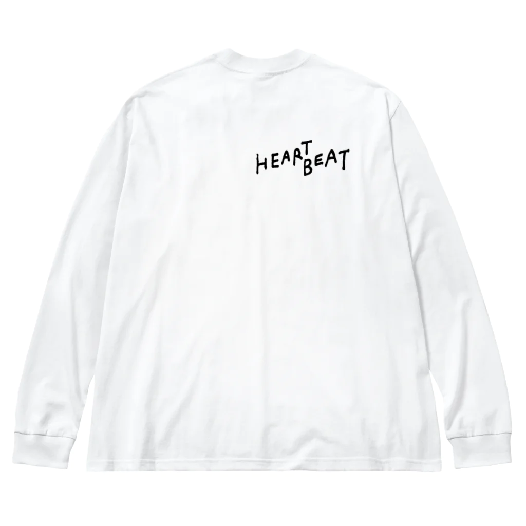 __HEARTBEAT__のSILK WORMロゴ Big Long Sleeve T-Shirt