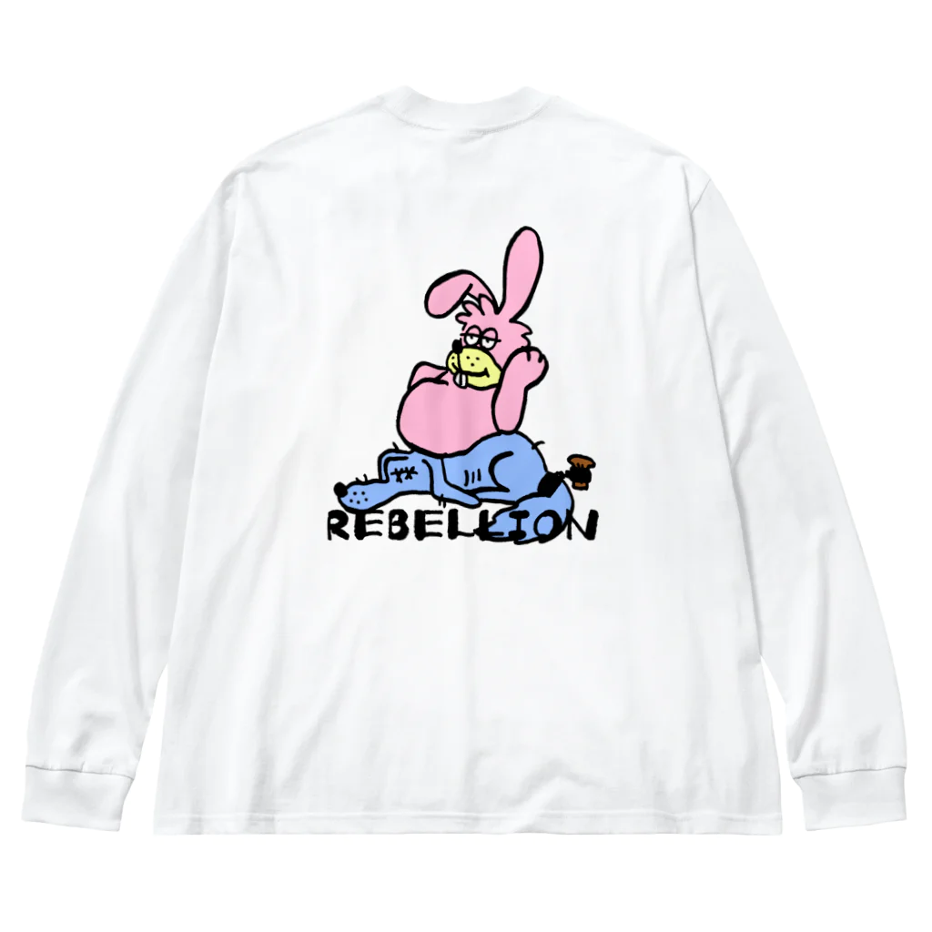 BOREDAMNのREBELLION ビッグシルエットロングスリーブTシャツ