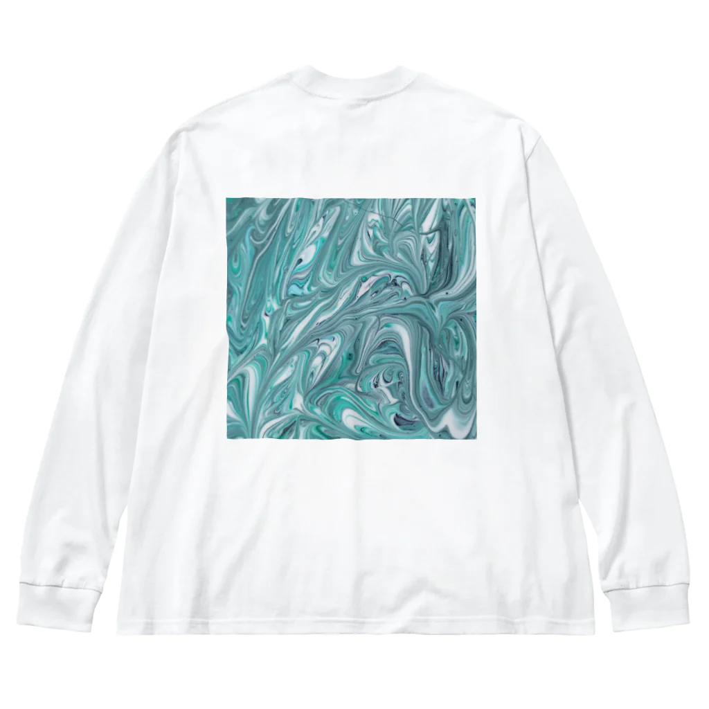 けちゃのすけの波のように揺れて揺れて Big Long Sleeve T-Shirt