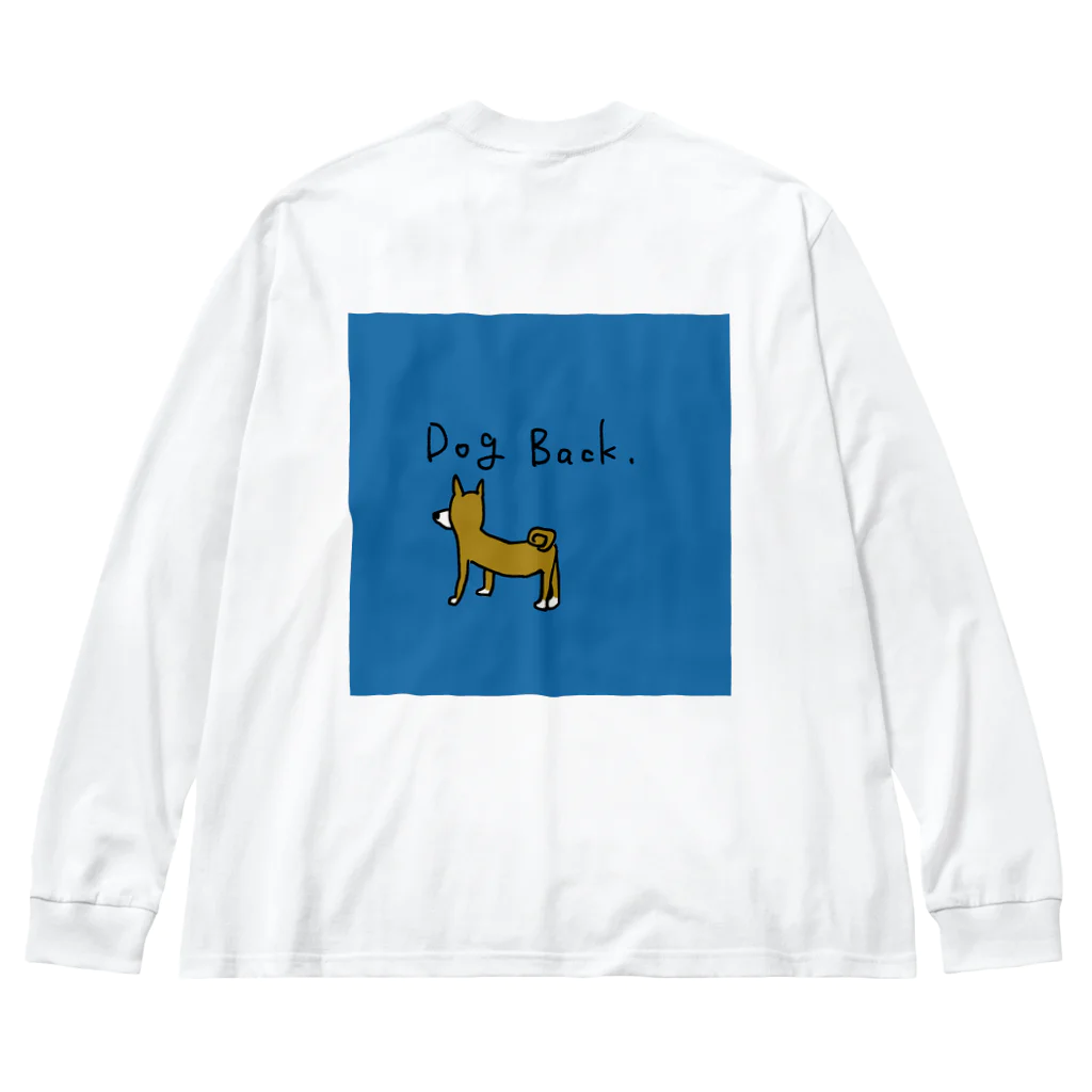 エノいラクガキのDog back ビッグシルエットロングスリーブTシャツ