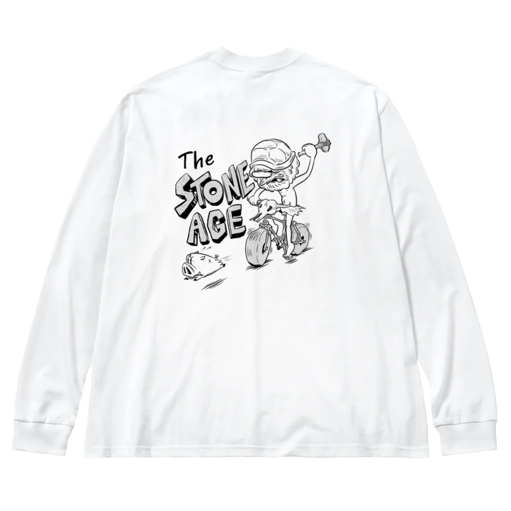 nidan-illustrationの"The STONE AGE" #2 ビッグシルエットロングスリーブTシャツ