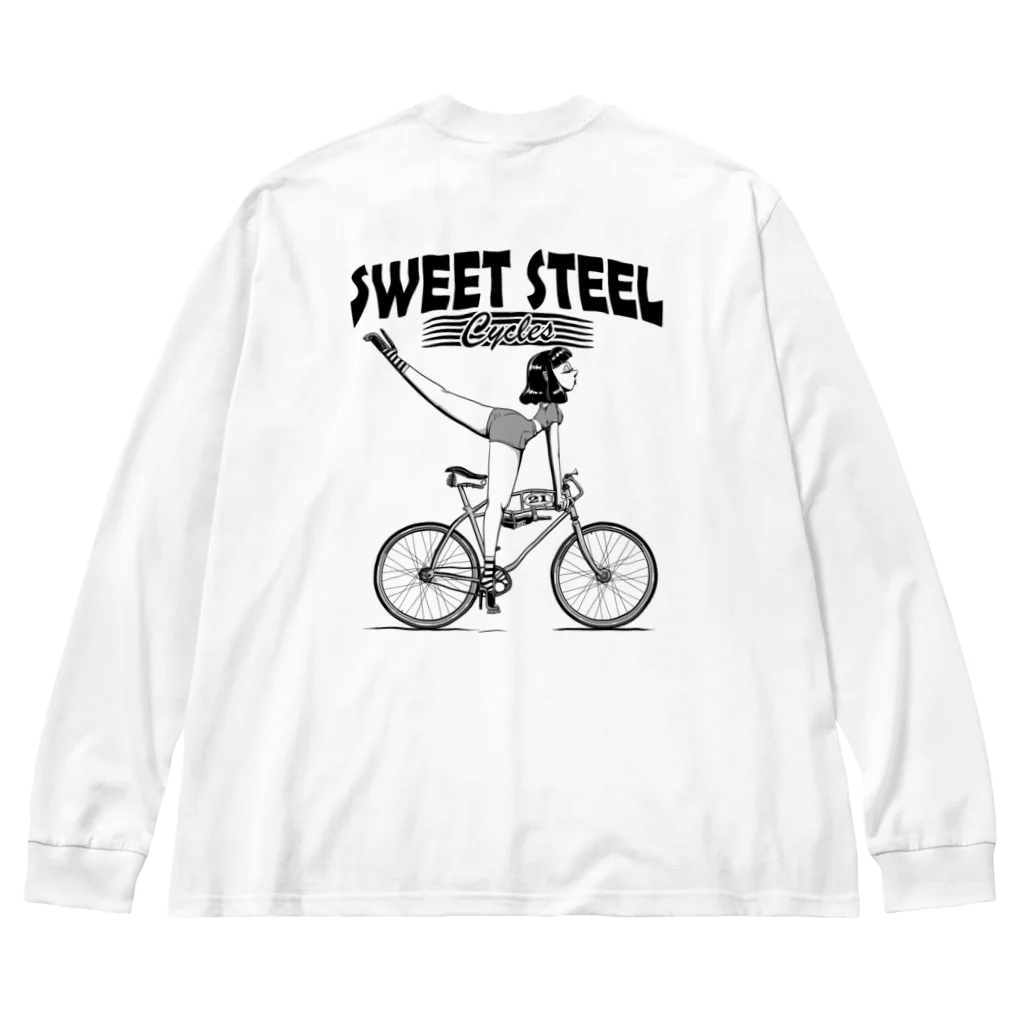 nidan-illustrationの"SWEET STEEL Cycles" #2 ビッグシルエットロングスリーブTシャツ