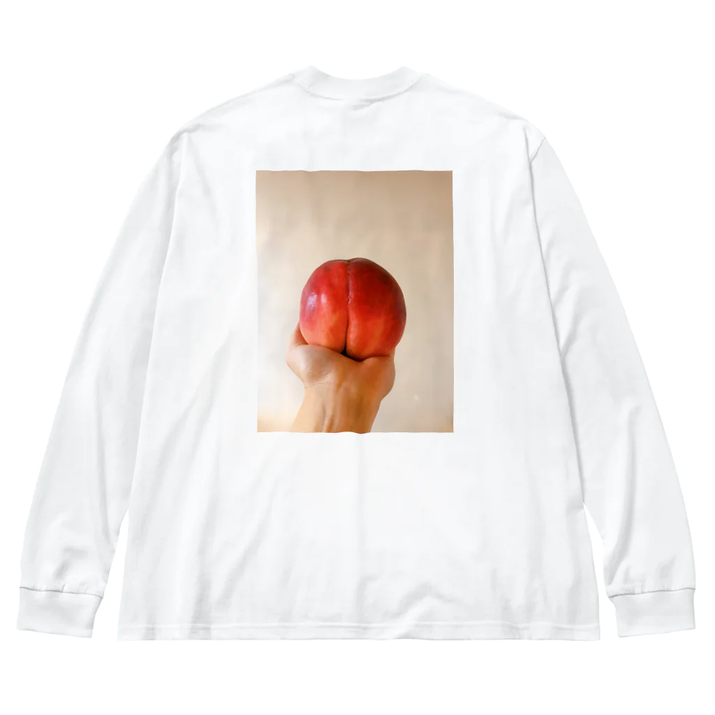 珍獣とゆかいな仲間たちのPeach ビッグシルエットロングスリーブTシャツ