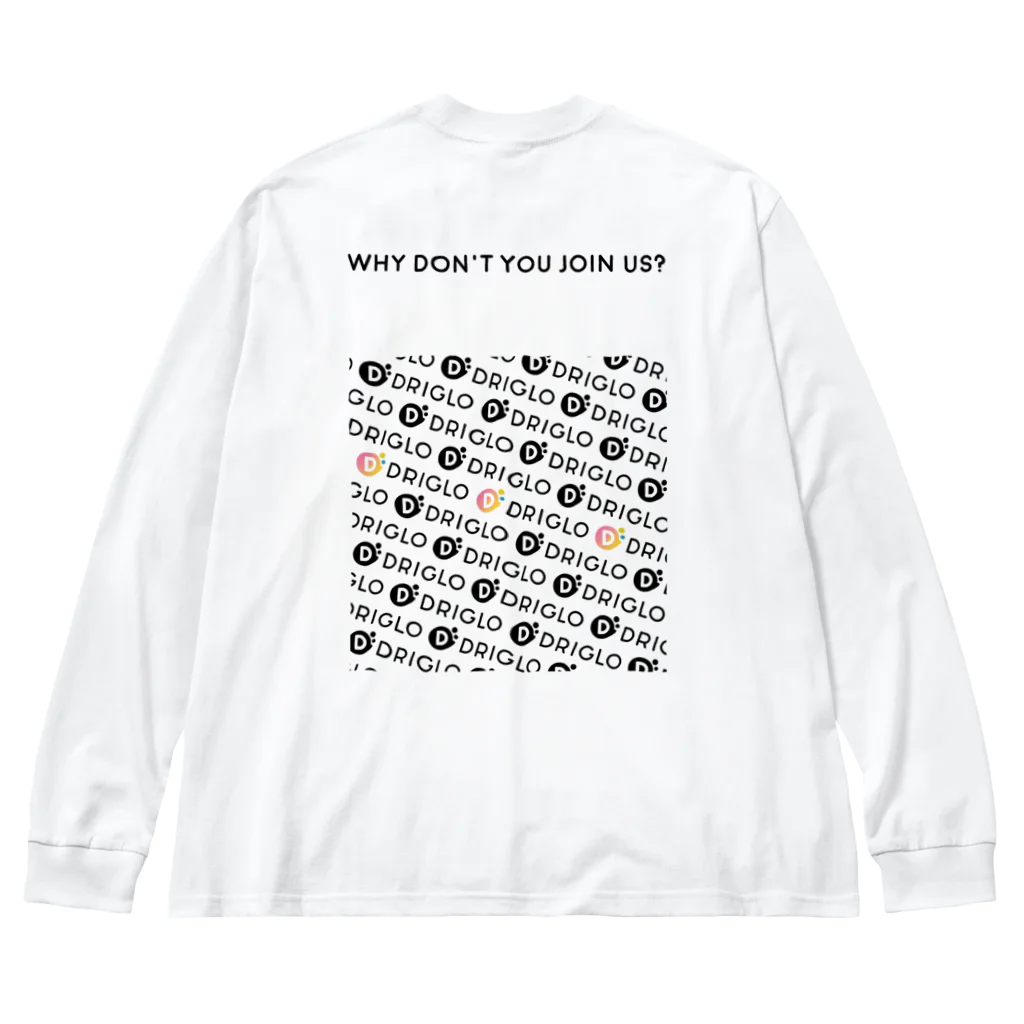 西まりも＠アプリ開発/Flutter&Firebaseのドリグロオレンジロゴ Big Long Sleeve T-Shirt