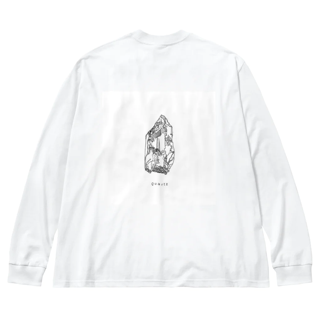 crystal unicaのガネシュヒマール　水晶 Big Long Sleeve T-Shirt