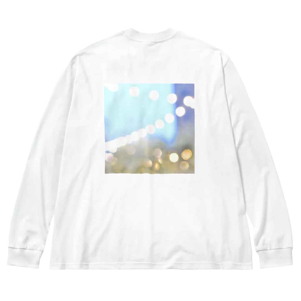 nanair_design (photo graphic)のRay series 01 光　ブルー　 Big Long Sleeve T-Shirt