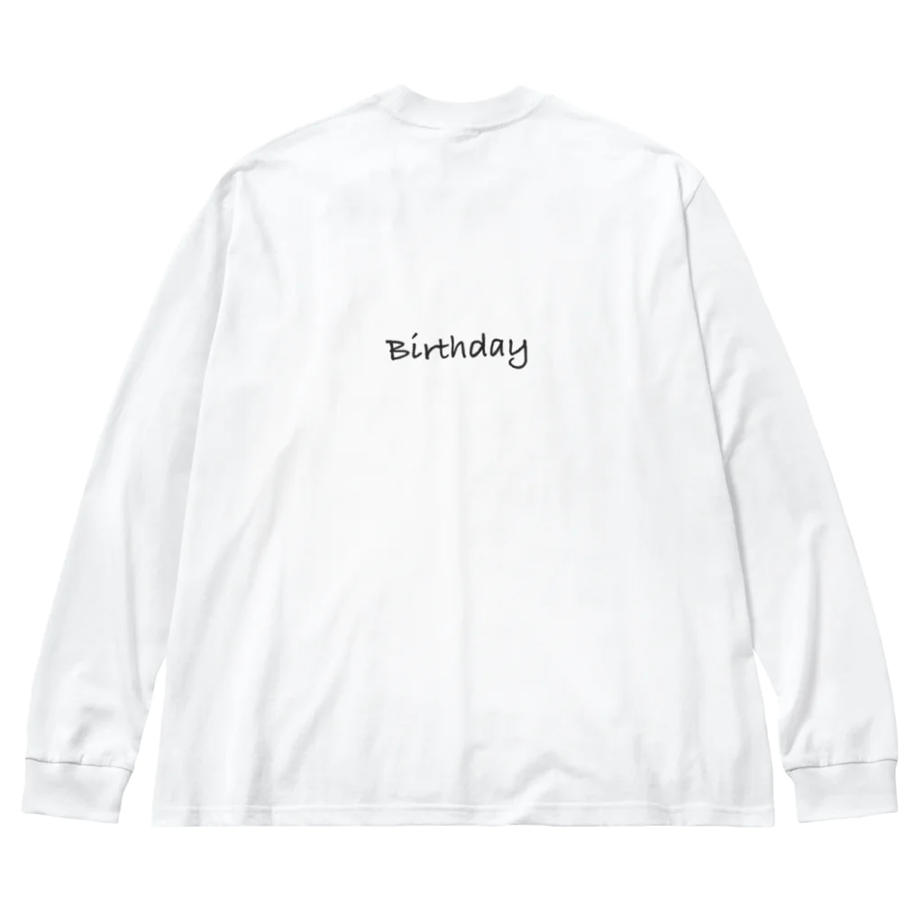 TETE A TETE LIFE WEARのHappy/Birthday ロゴ大きめ Big Long Sleeve T-Shirt