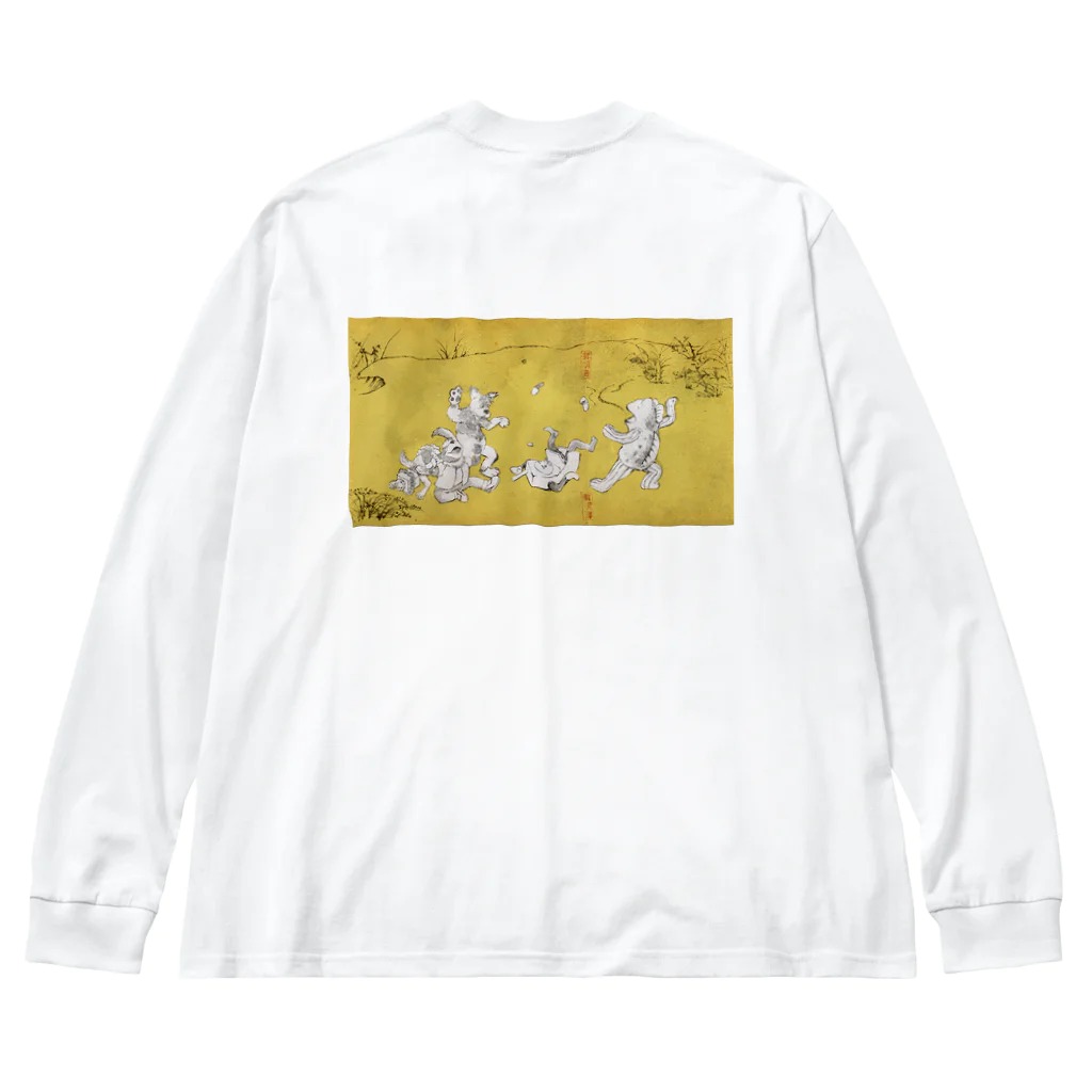 有明ガタァ商会の魚獣戯画〜第21紙〜ガタ相撲 Big Long Sleeve T-Shirt