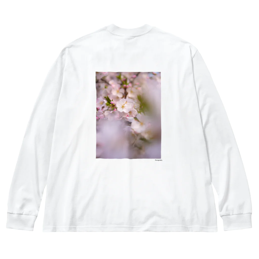 unxgraphyのSAKURA 2 ビッグシルエットロングスリーブTシャツ