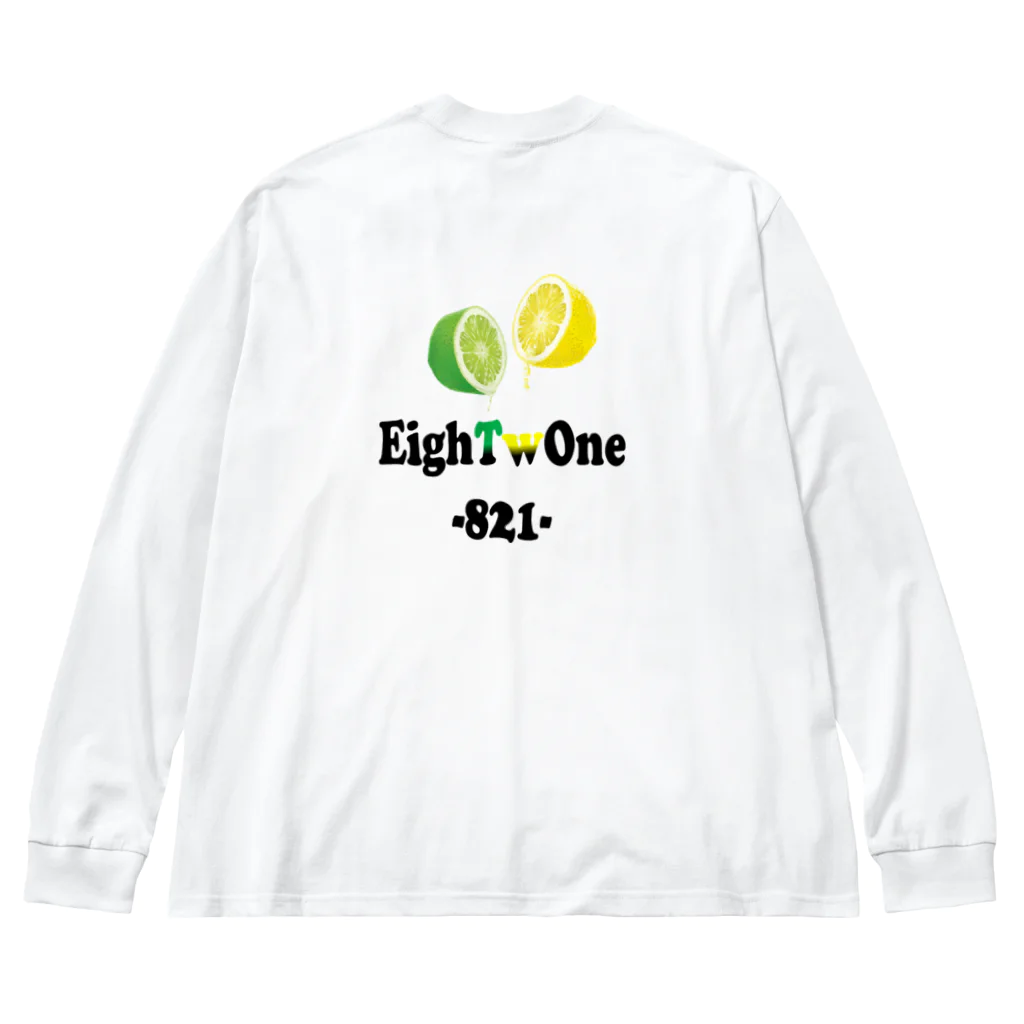 ストリートファッションはEighTwOne-821-(えいとぅーわん はちにーいち)のレモンライム ビッグシルエットロングスリーブTシャツ