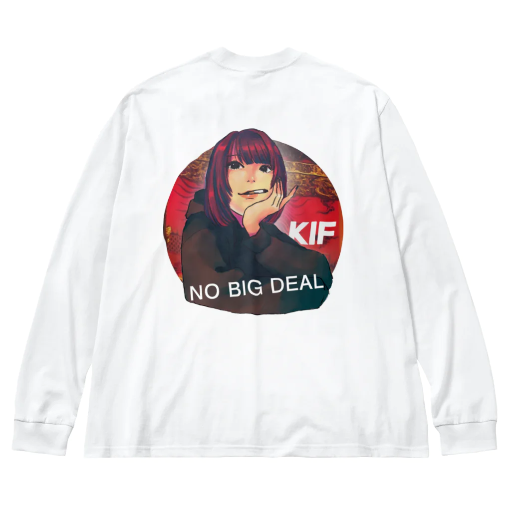 KIF カッコいい服のNO BIG DEAL ビッグシルエットロングスリーブTシャツ