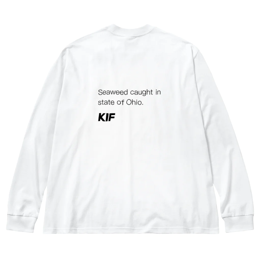 KIF カッコいい服のオハイオ州で採れたわかめ ビッグシルエットロングスリーブTシャツ