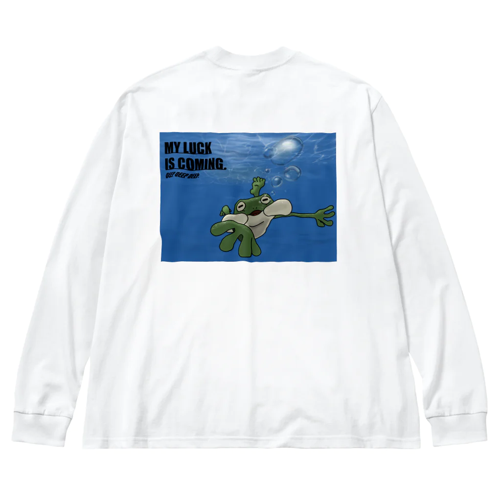 MY LUCK IS COMING.のDEEP  DEEP DEEP.ラックくん ビッグシルエットロングスリーブTシャツ