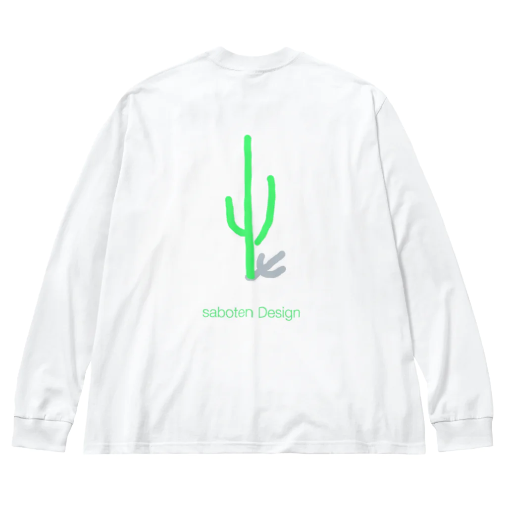 saboten Designのサボテン1号 ビッグシルエットロングスリーブTシャツ