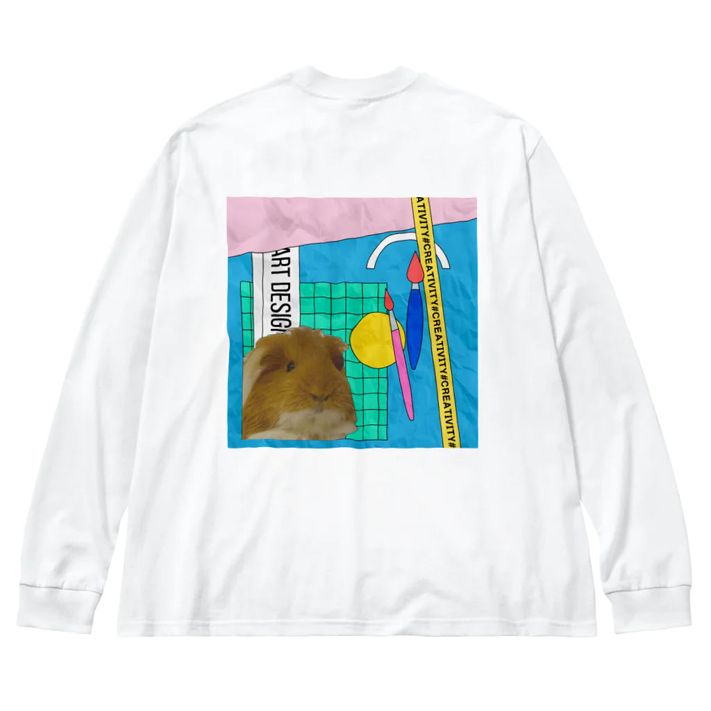 わいわいもるもっとのモルモットのラム Big Long Sleeve T-Shirt