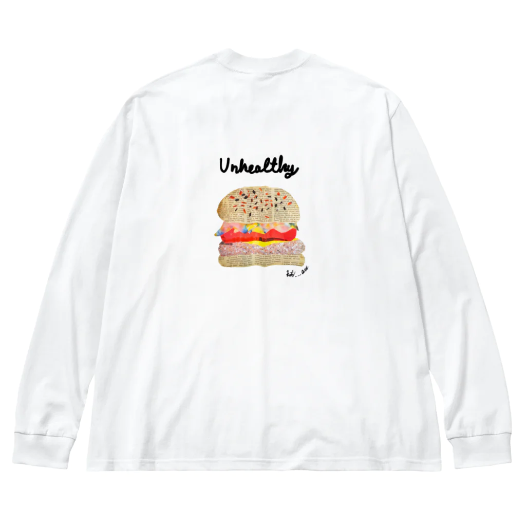 koto___artのUnhealthy ビッグシルエットロングスリーブTシャツ