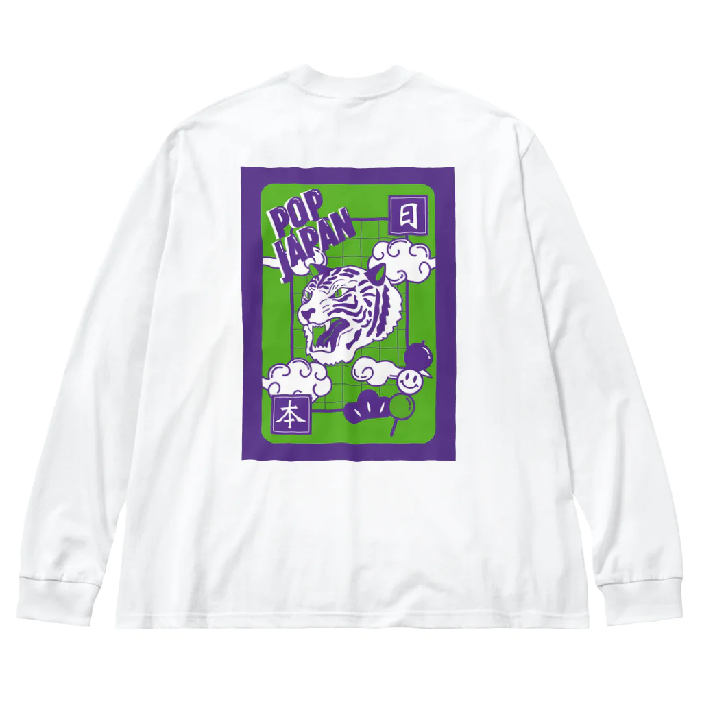 ビビビビット‼︎🧠⚡️のPOP JAPAN ~tiger~ ビッグシルエットロングスリーブTシャツ