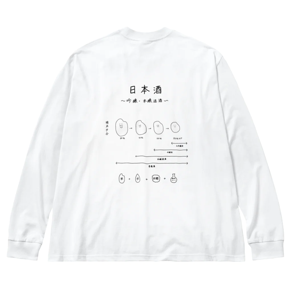 Medusasの（バックプリント）吟醸・本醸造酒ver Big Long Sleeve T-Shirt