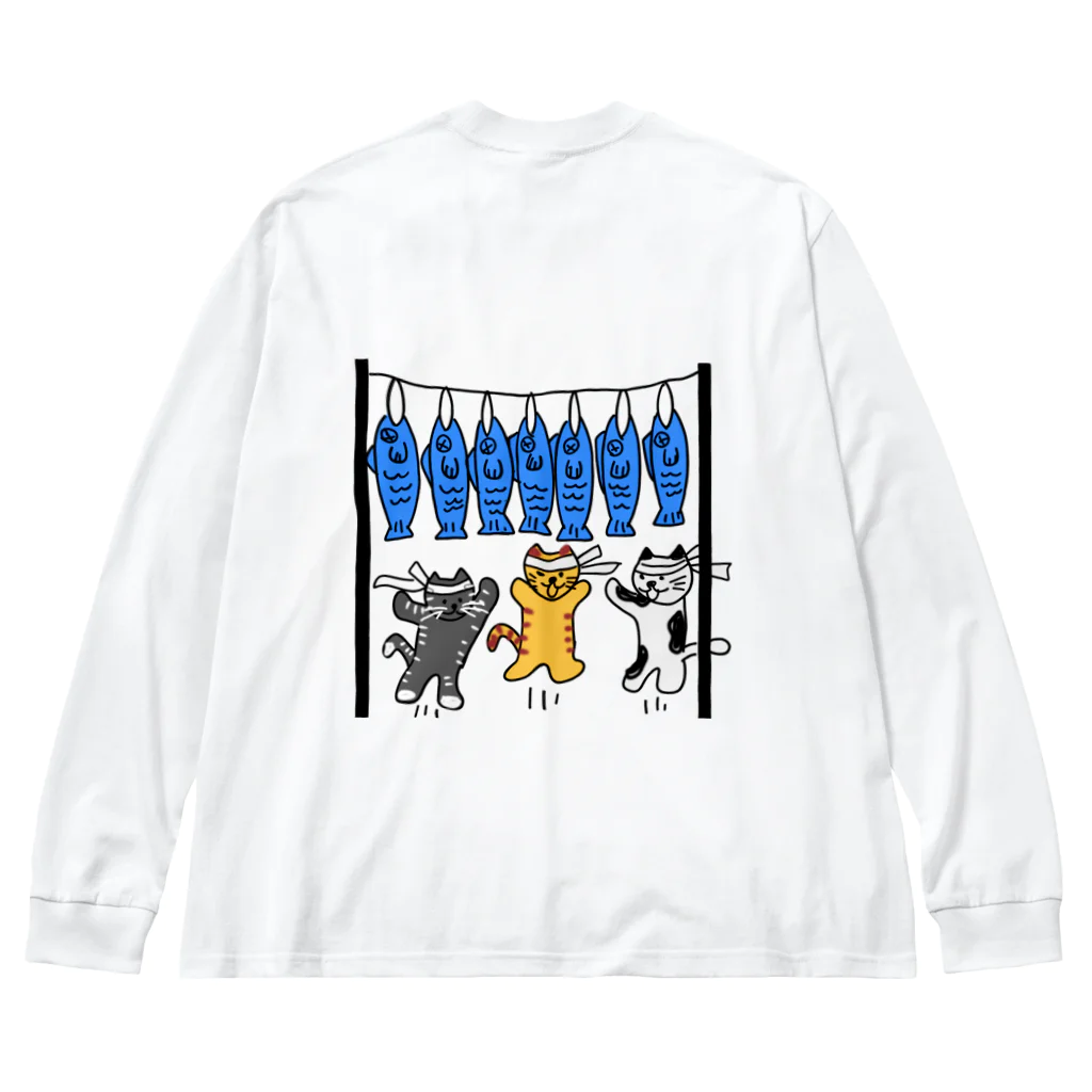 それいゆのねこ猫運動会（魚食い競走） Big Long Sleeve T-Shirt