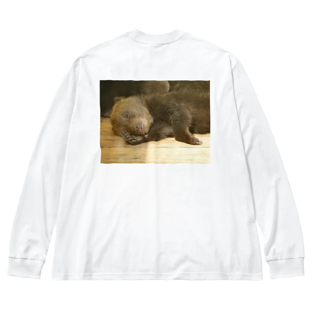 熊のお店の眠り子熊 Big Long Sleeve T-Shirt