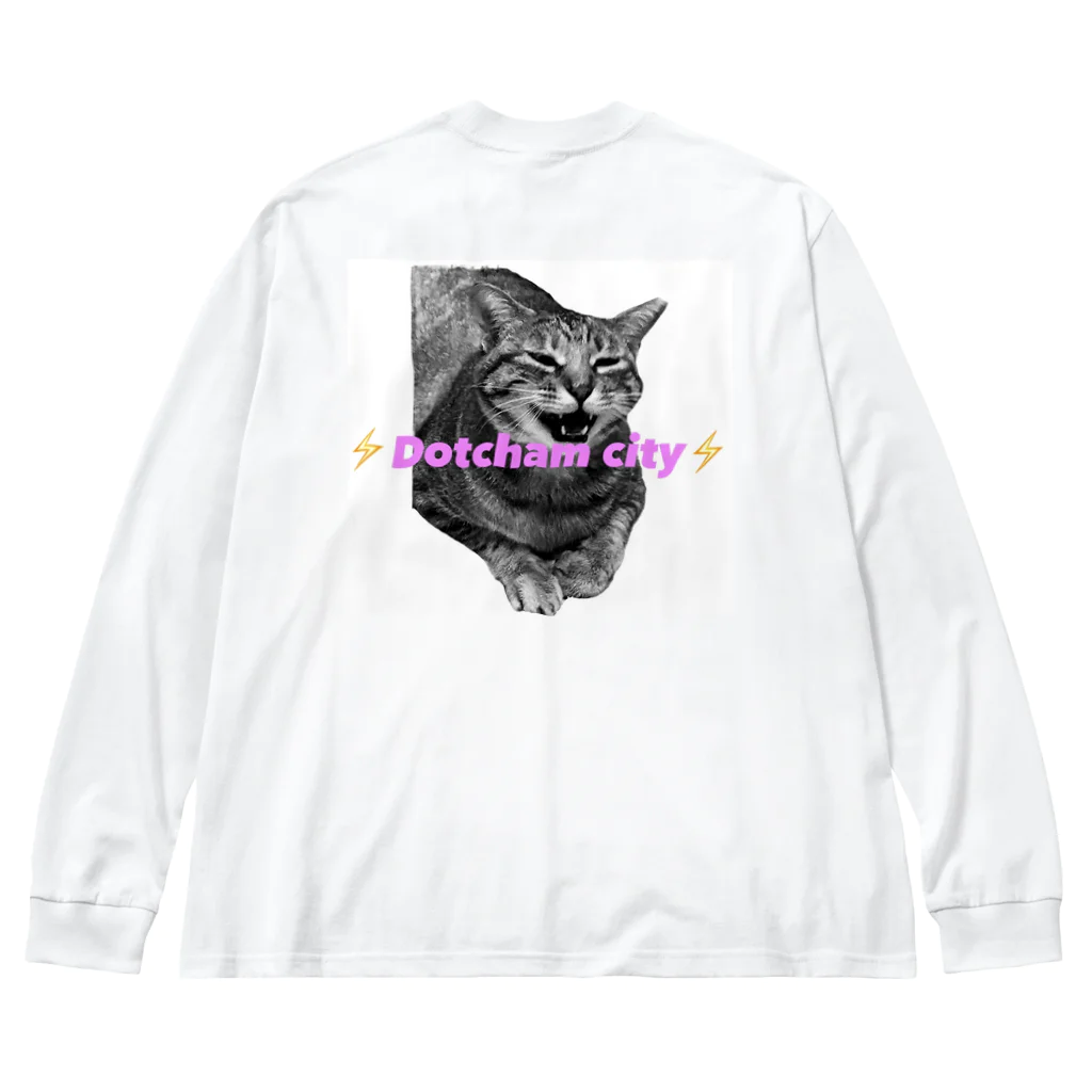 保護猫Dotcham City のDotcham city ビッグシルエットロングスリーブTシャツ