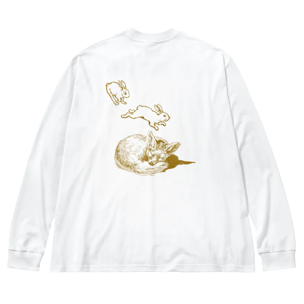 海賊猫 cocoのきつねのやくそく ビッグシルエットロングスリーブTシャツ