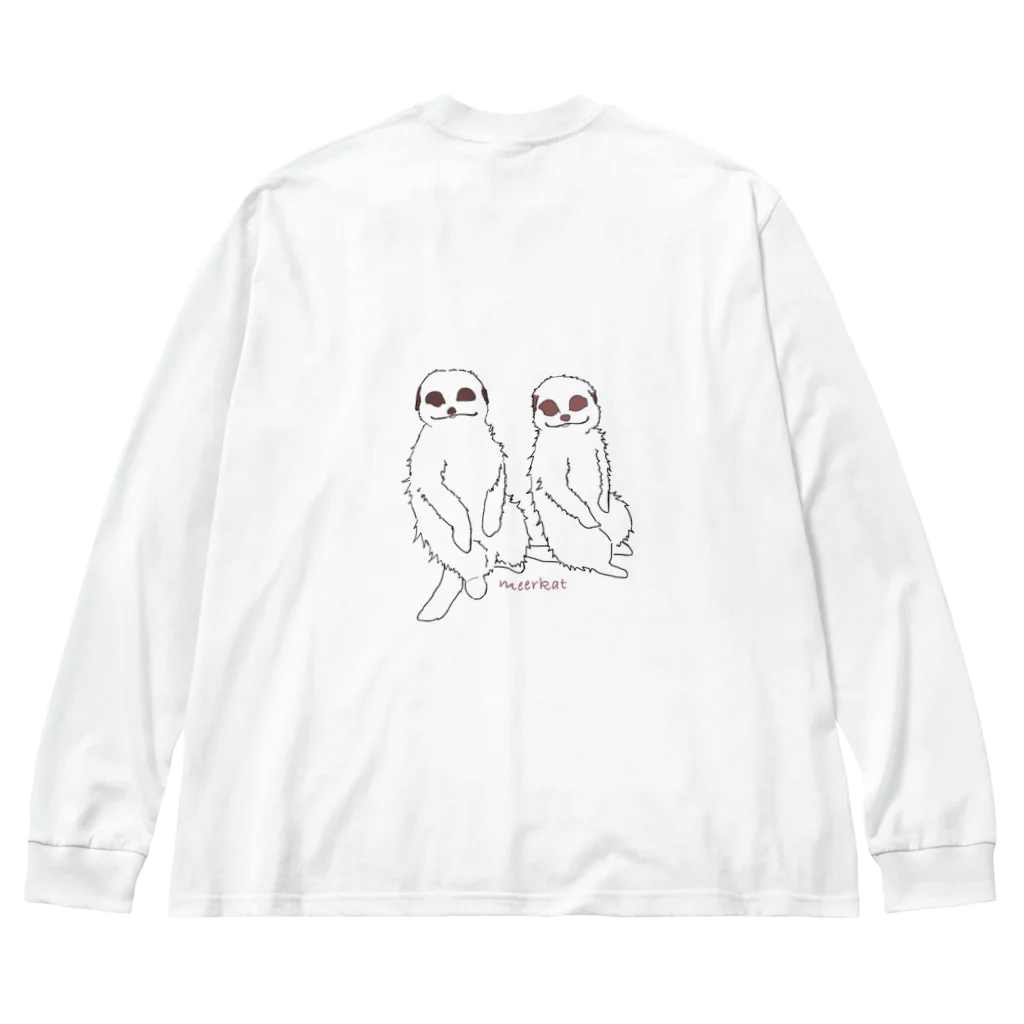 amemugi（あめむぎ）の（背面ver.）ミーアキャット本物。 Big Long Sleeve T-Shirt