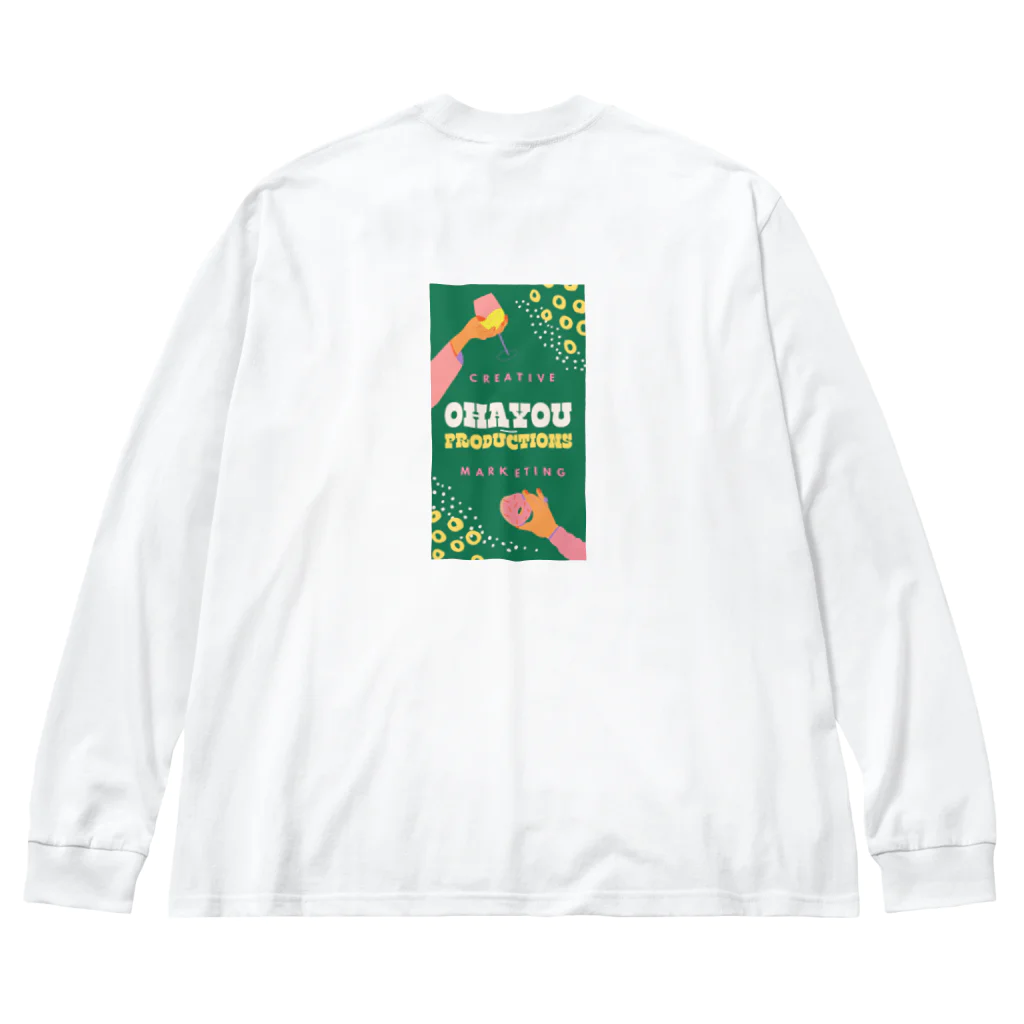 oyasumiのOHAYOU PRODUCTIONS Art jacket Big Long Sleeve T-Shirt