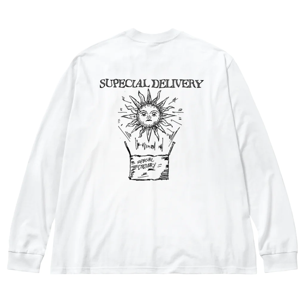 Special DeliveryのSpecial delivery tarot monotone Big Long Sleeve T-Shirt