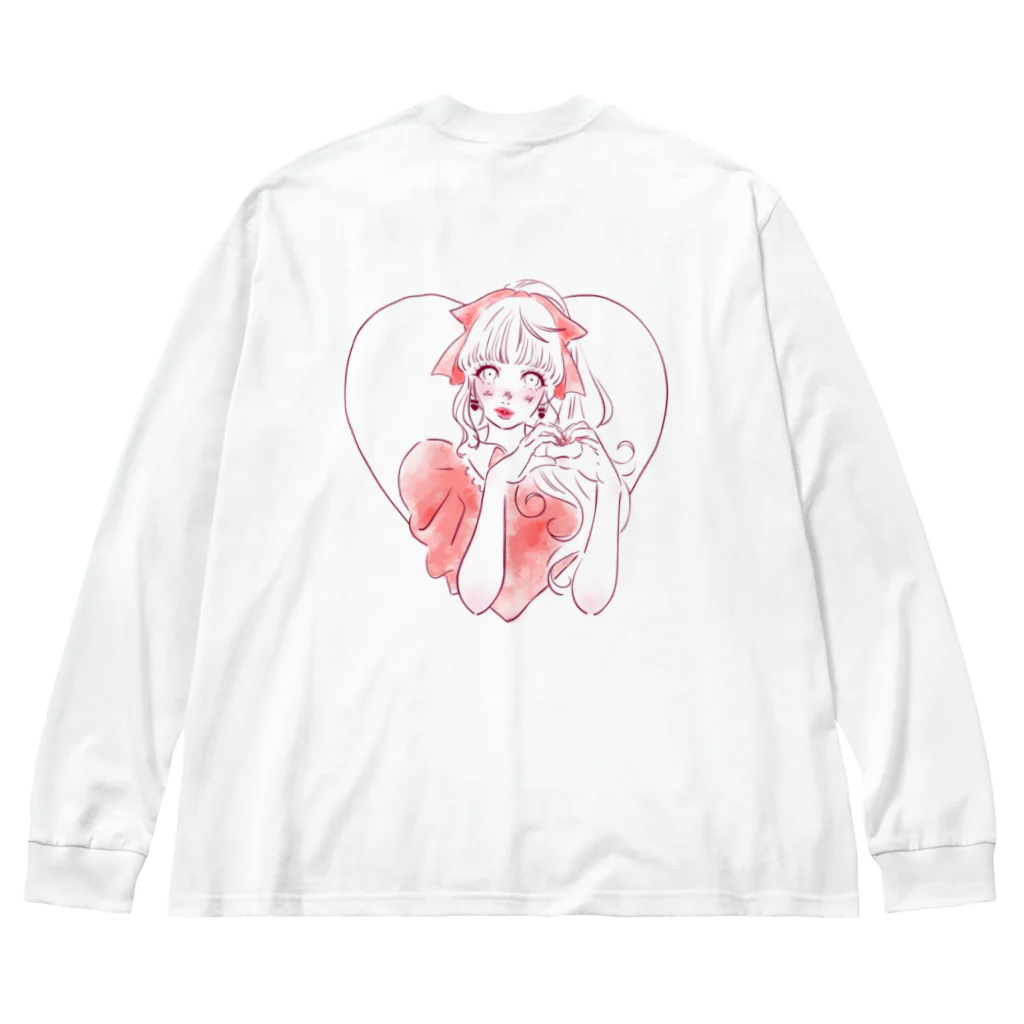 PLAYFULの自己肯定ガール_Make UP Big Long Sleeve T-Shirt