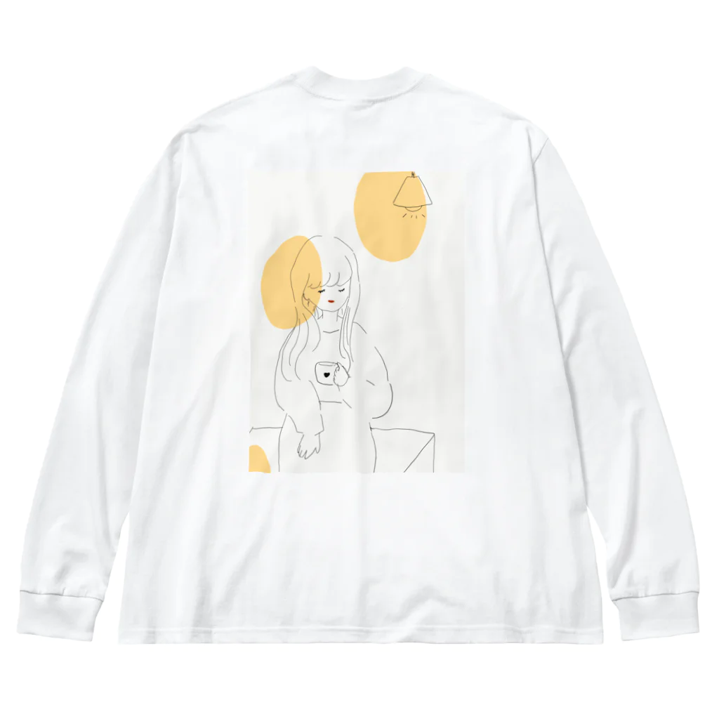 あんこのOLひといき ビッグシルエットロングスリーブTシャツ