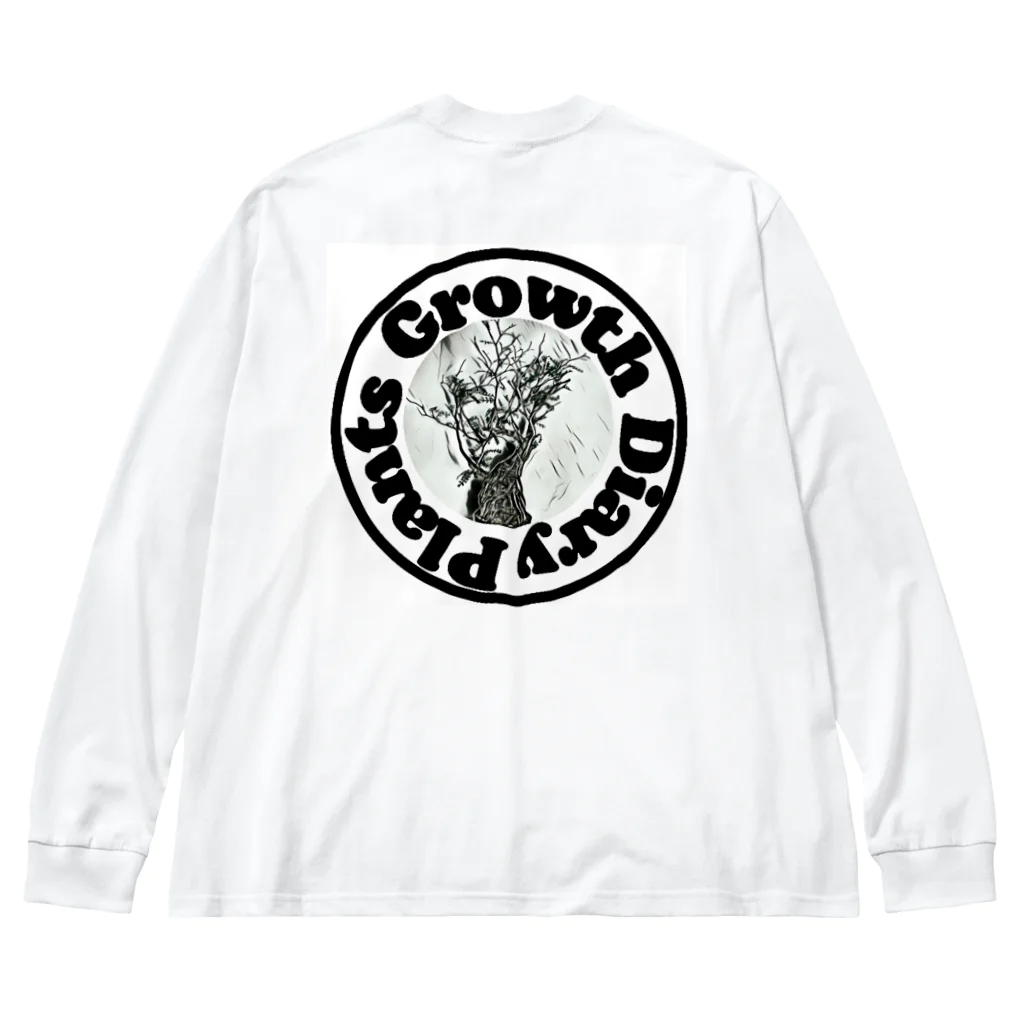 Plants Growth Diary　　　　　　　　　　＃プランツグロースダイアリー＃のPlants Growth Diary Big Long Sleeve T-Shirt