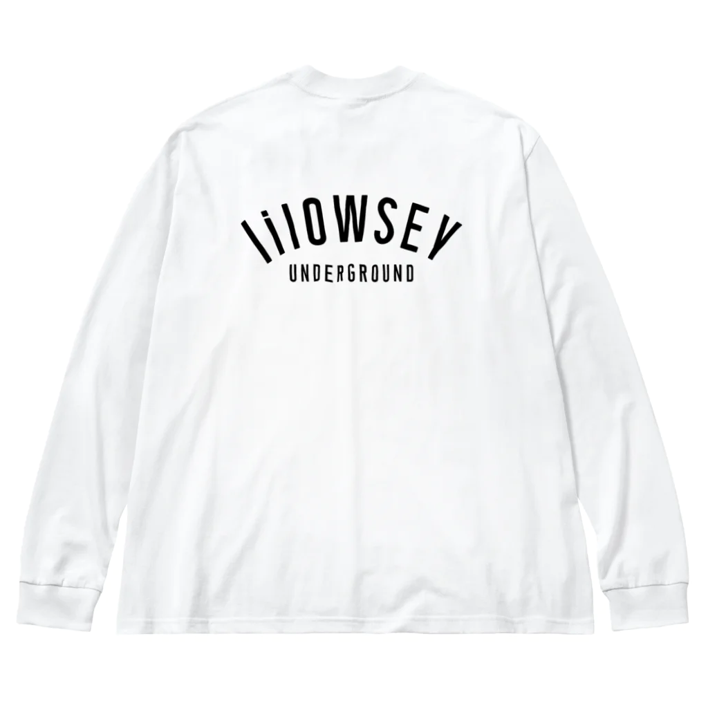 lilOWSEY UNDERGROUNDの"lilOWSEY" OG BLACK LOGO ビッグシルエットロングスリーブTシャツ