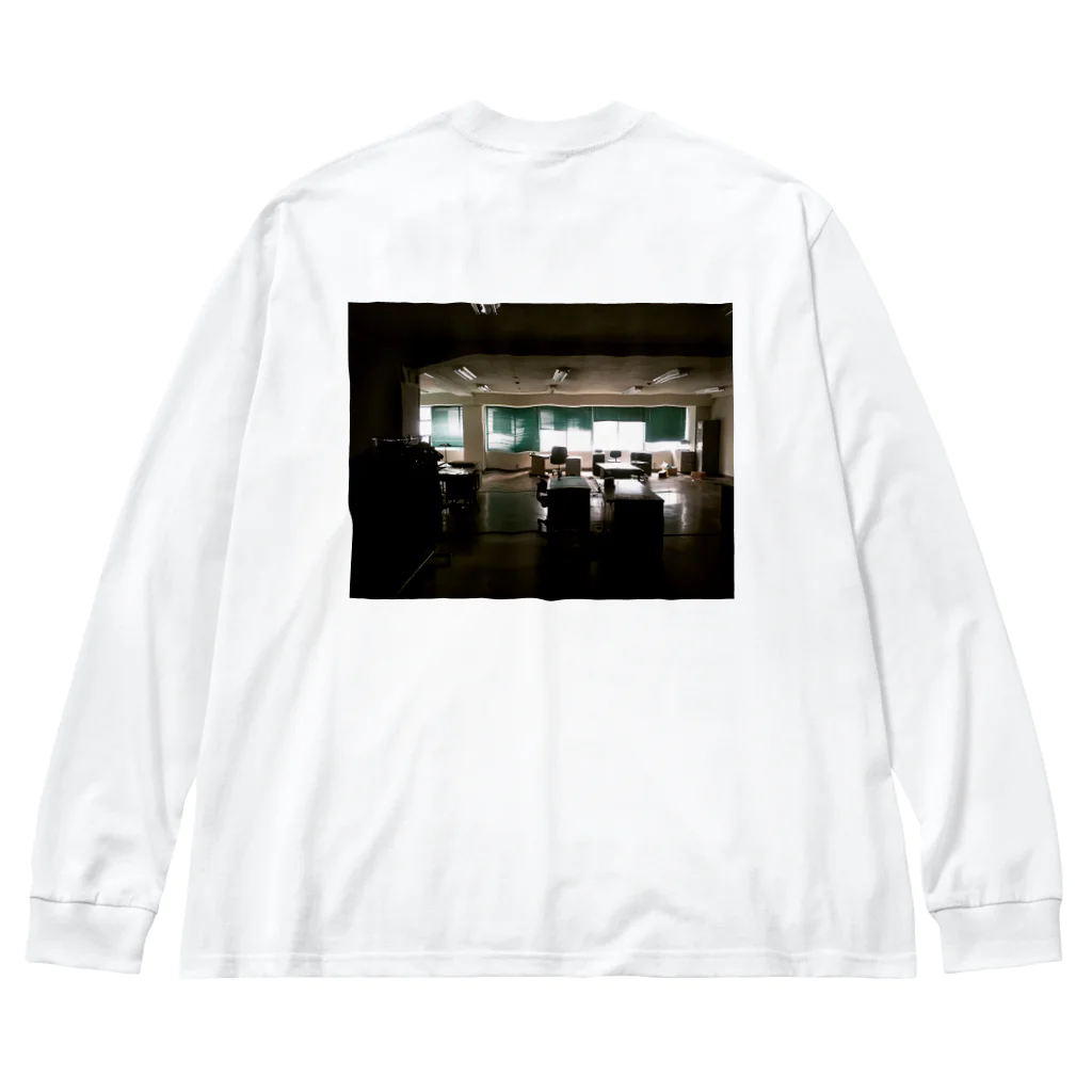 枠T専門店『Frame』の写真枠T/廃墟の事務所 Big Long Sleeve T-Shirt