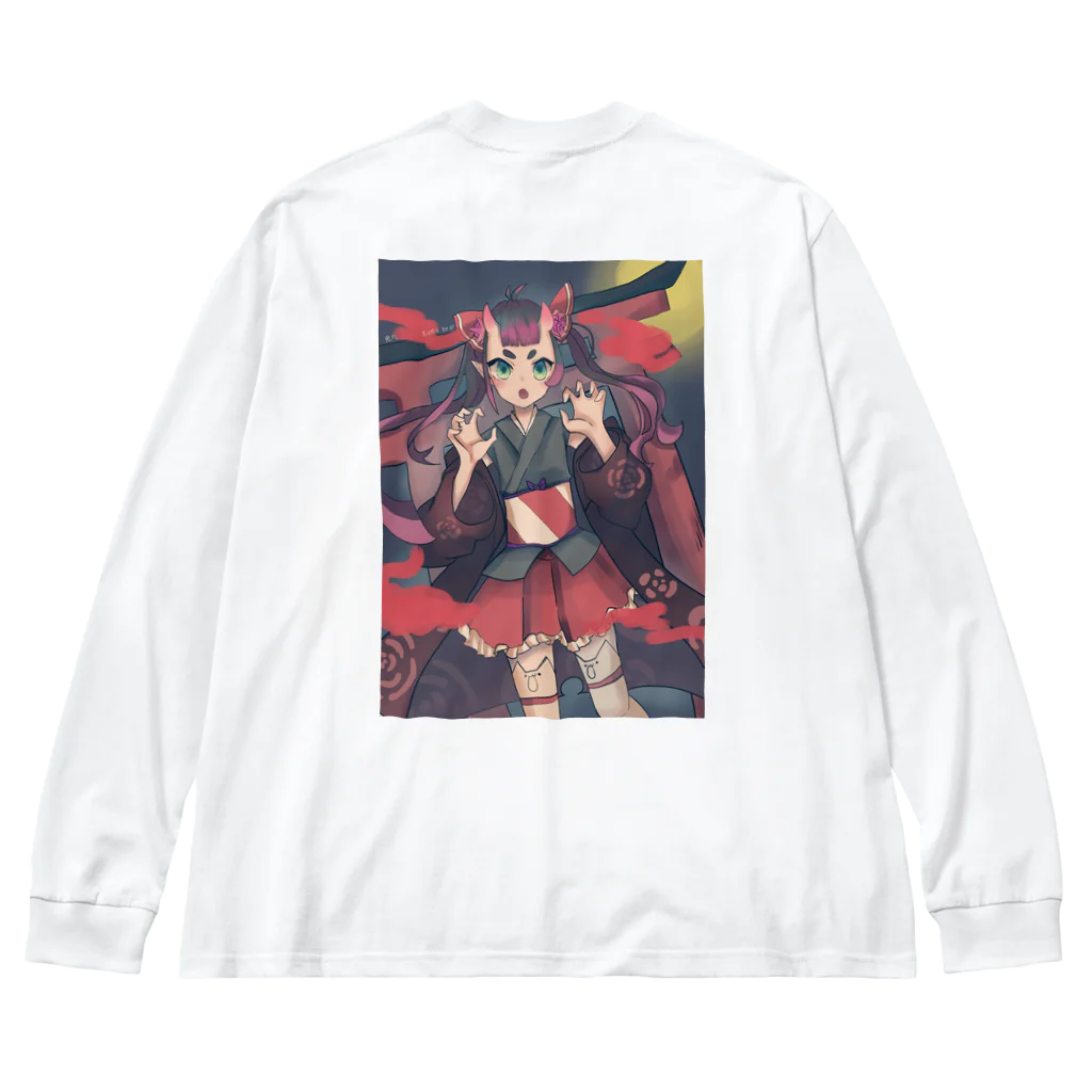 KumaKumaのkumakuma  鬼っ娘(おにっこ) Big Long Sleeve T-Shirt