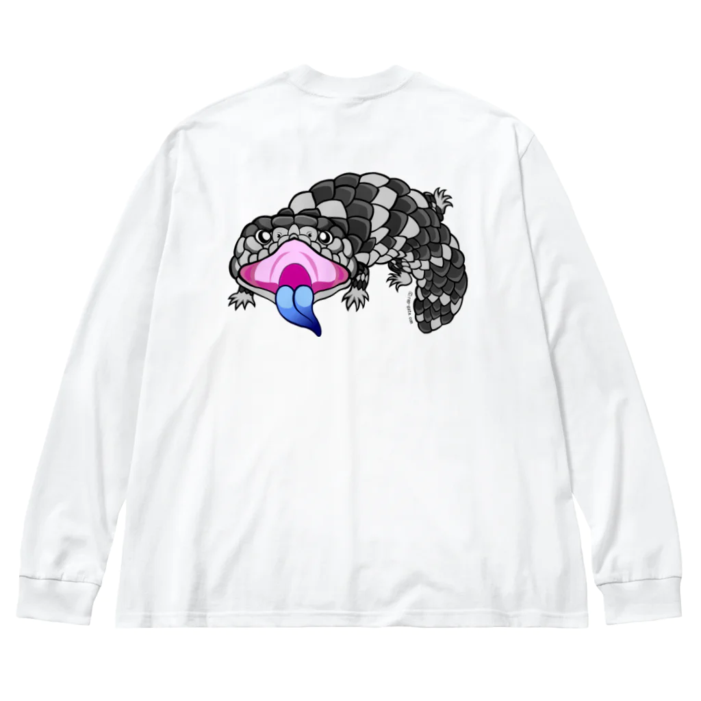 もむのふの爬虫類グッズやさんのマツカサトカゲちゃんバックプリント Big Long Sleeve T-Shirt