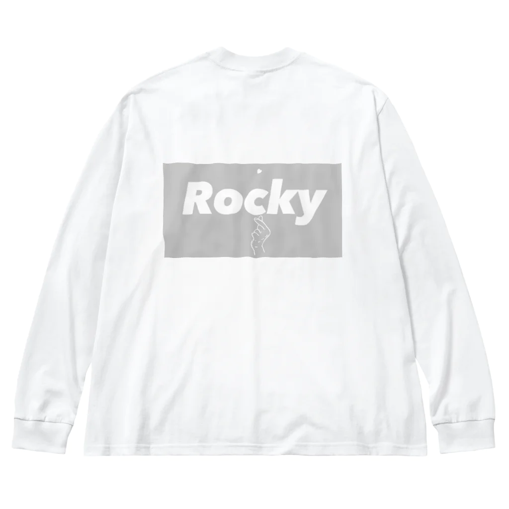 ROCKYのgray-heart- Big Long Sleeve T-Shirt