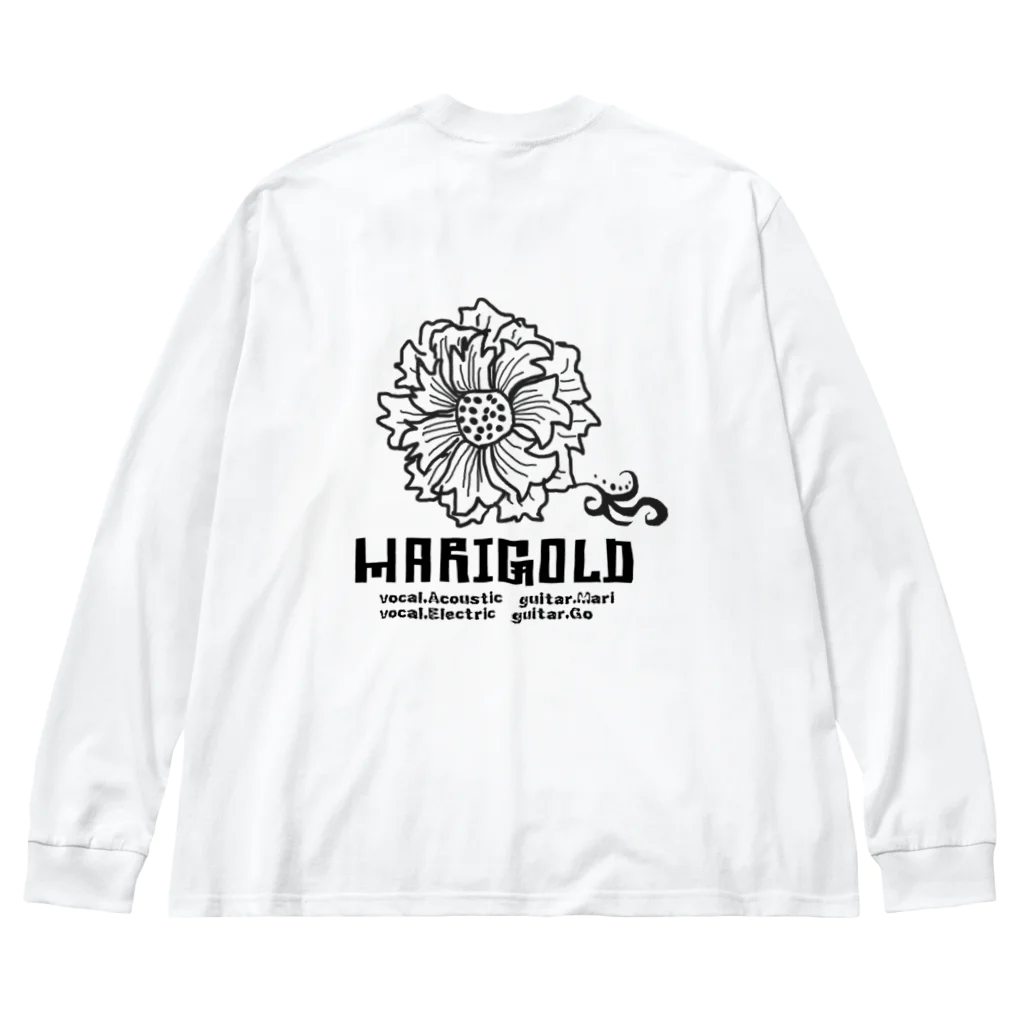 MARIGOLDのMARIGO黒文字 ビッグシルエットロングスリーブTシャツ