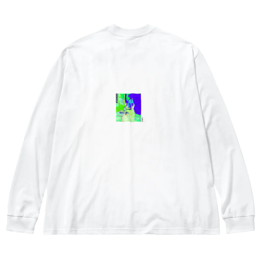 kibiz-shopのHet melkmeisje glitch edition ver1.0.0 ビッグシルエットロングスリーブTシャツ