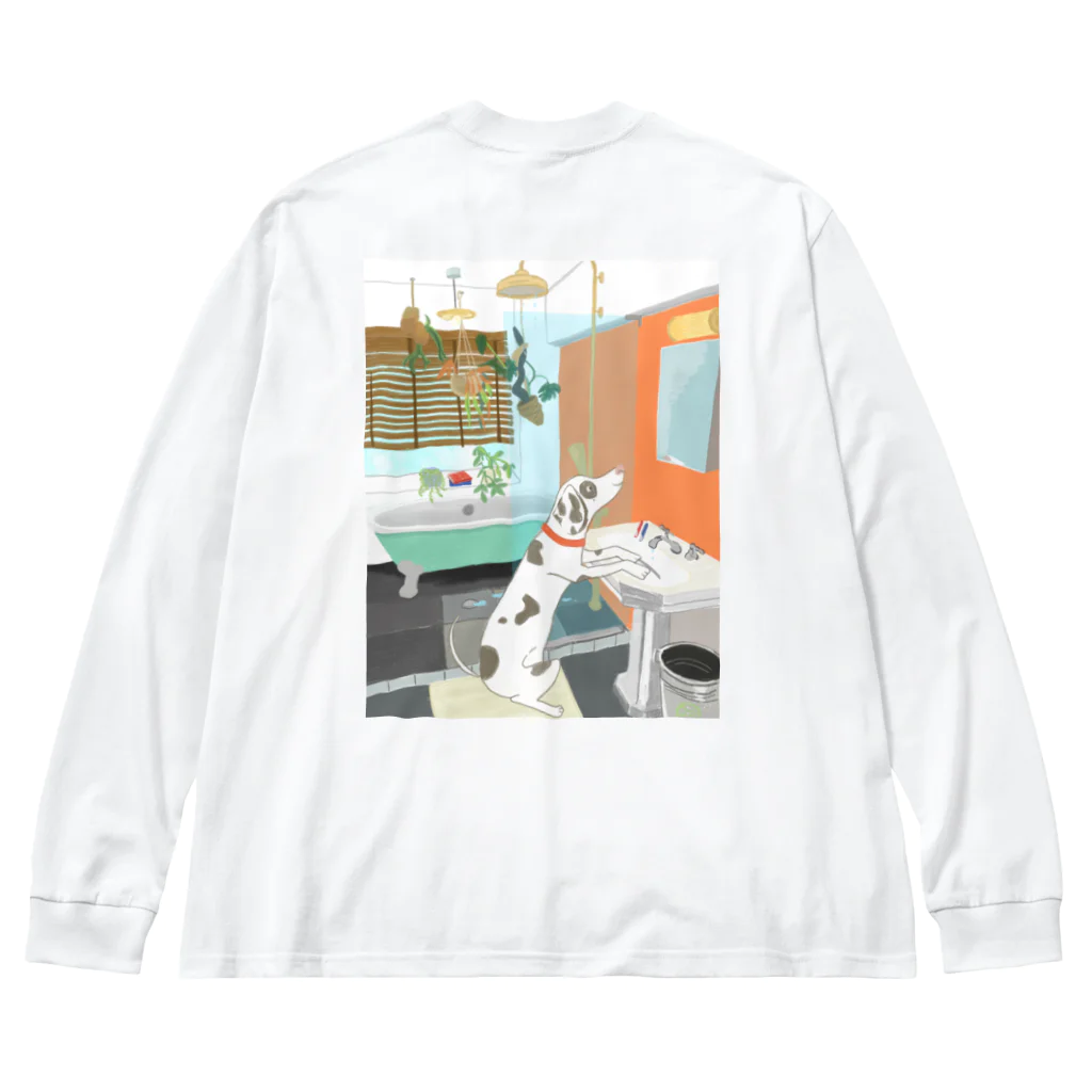 Shiro🍎のbathroom ビッグシルエットロングスリーブTシャツ