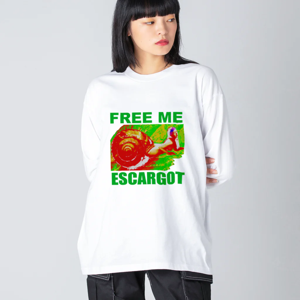 アインシュタインキャットのセクシーエスカルゴ Big Long Sleeve T-Shirt