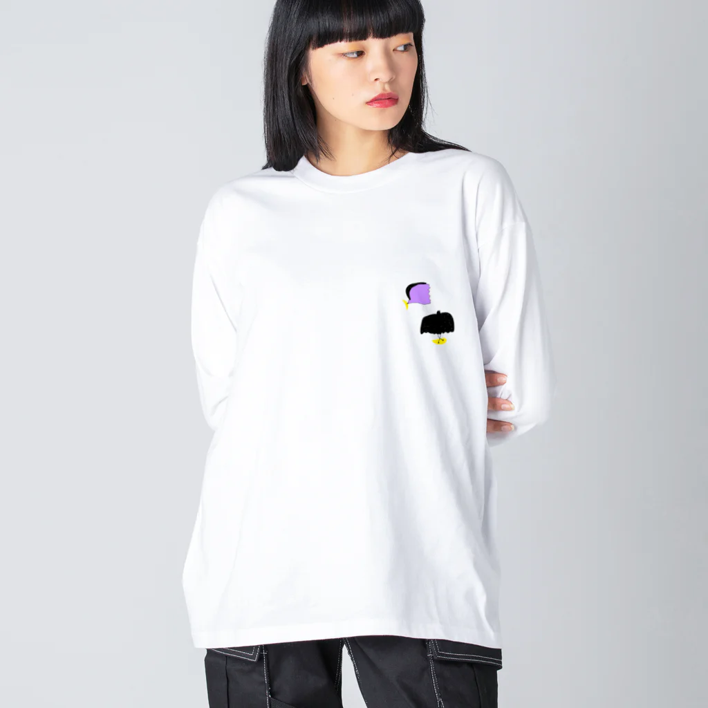 e_to_kumiの夜を運ぶ鳥 Big Long Sleeve T-Shirt