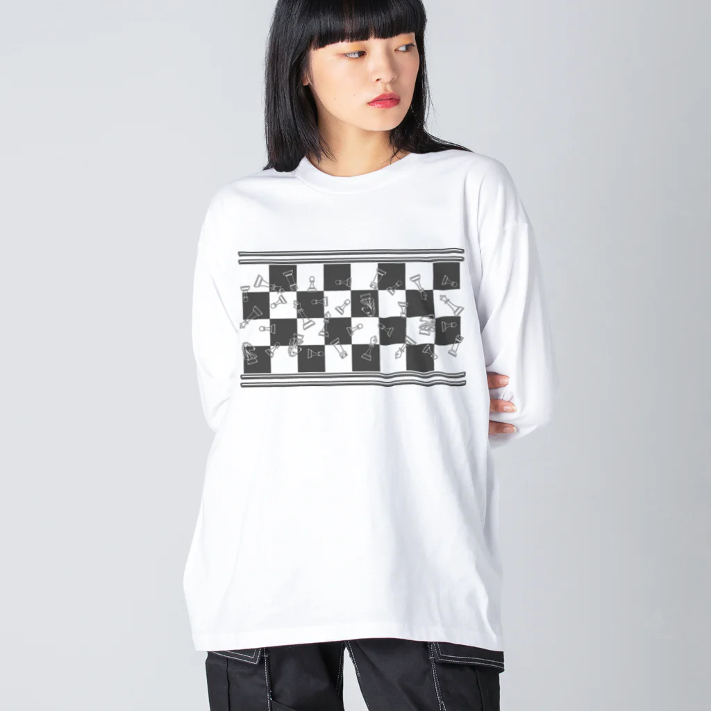 A33のチェス　クリア ビッグシルエットロングスリーブTシャツ